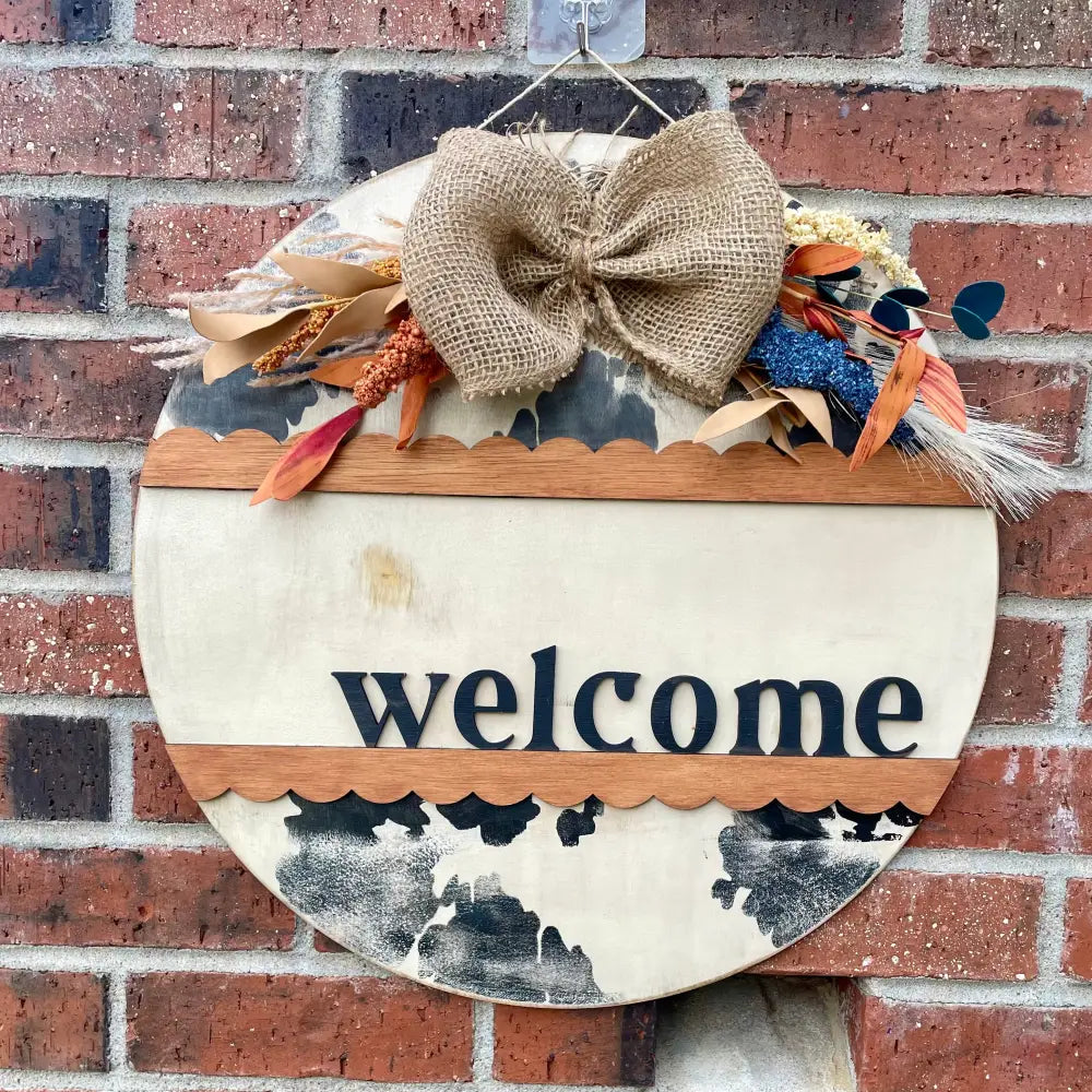 Home Sweet Home Porch Leaner + Welcome Door Hanger