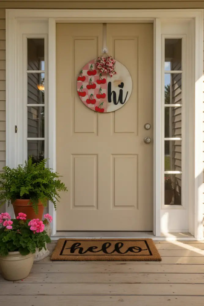 Cherry Hi Door Hanger Porch Setting