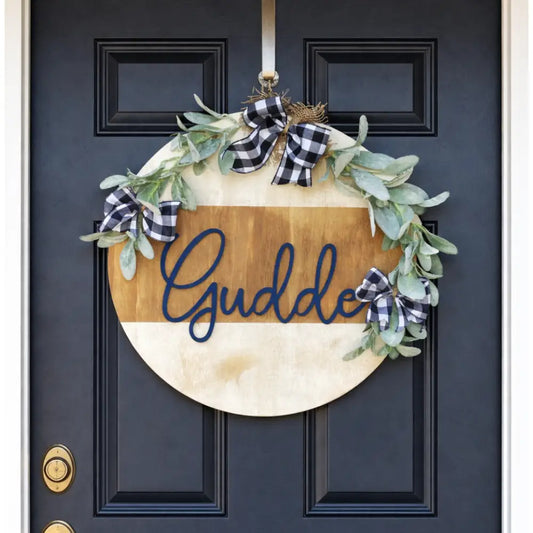 18’’ Wood Door Hanger-White/Neutral