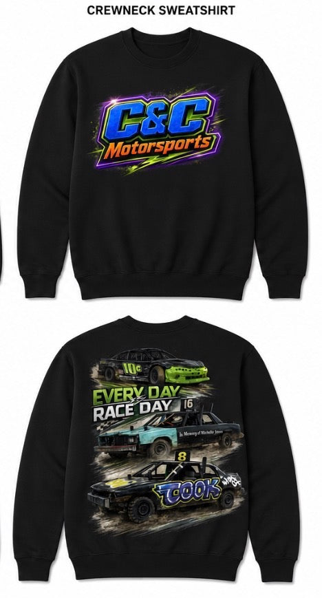 Every Day Race Day Crew Neck Sweatshirt