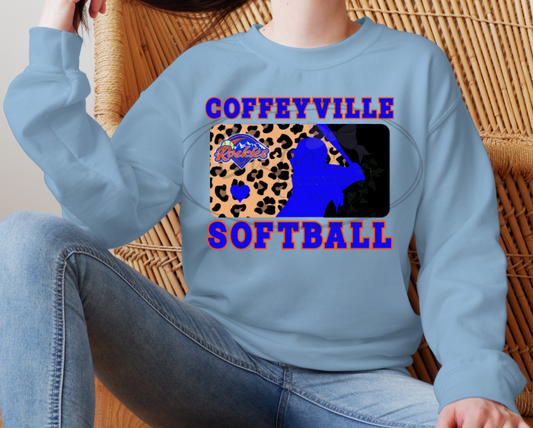 Rockies Softball Silhouette Crewneck