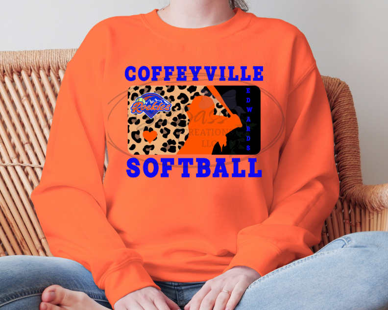 Rockies Softball Silhouette Crewneck