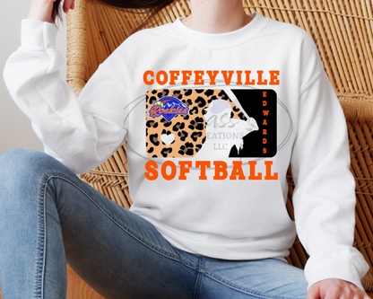 Rockies Softball Silhouette Crewneck