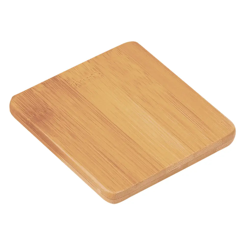 Bamboo Square 6-Coaster Set with Holder