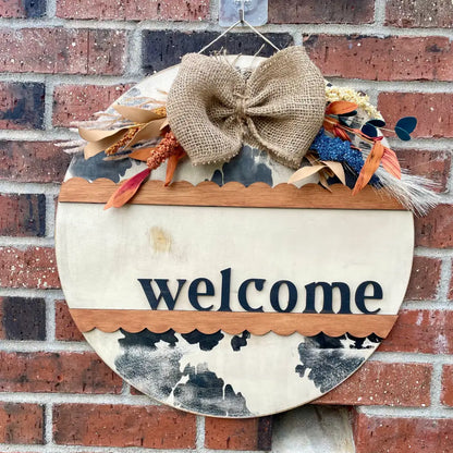 Home Sweet Home Porch Leaner + Welcome Door Hanger