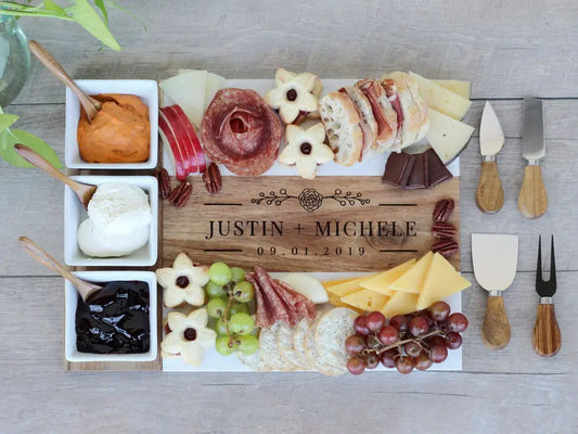 Marble Charcuterie Board Set