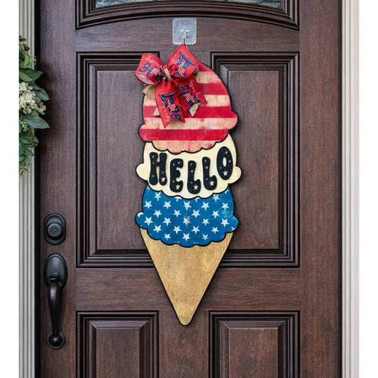 Patriotic Ice Cream Cone
