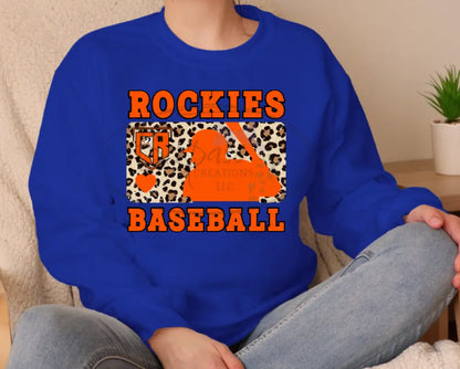 Rockies Leopard Baseball Crewneck