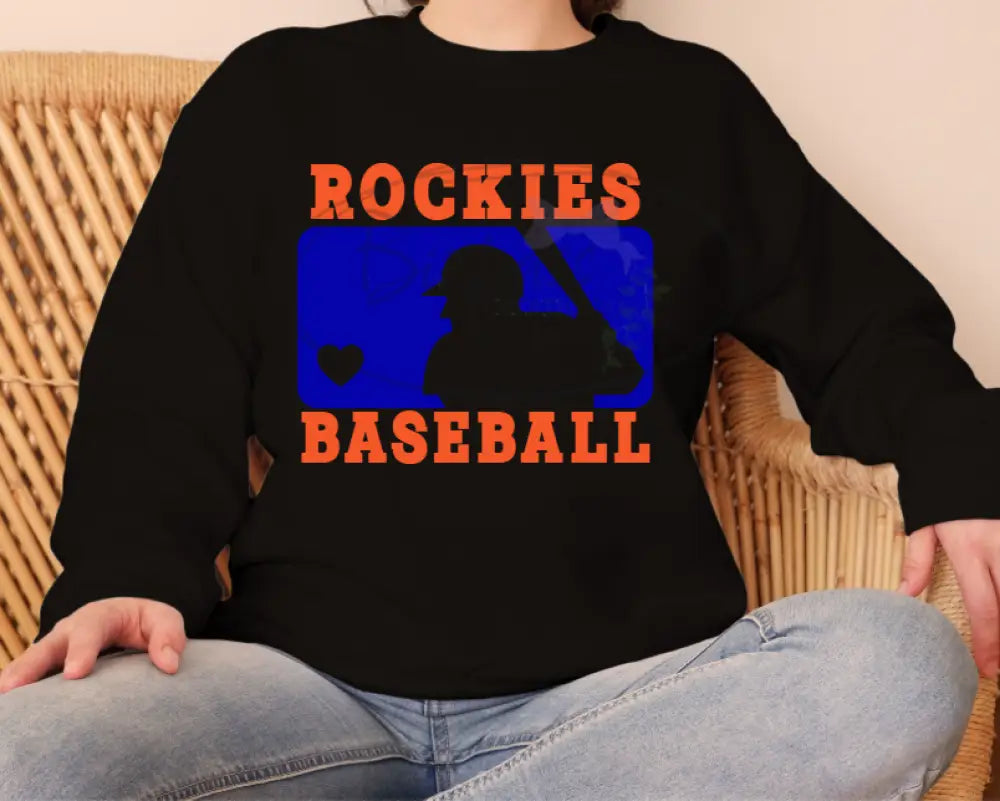 Rockies Leopard Baseball Crewneck