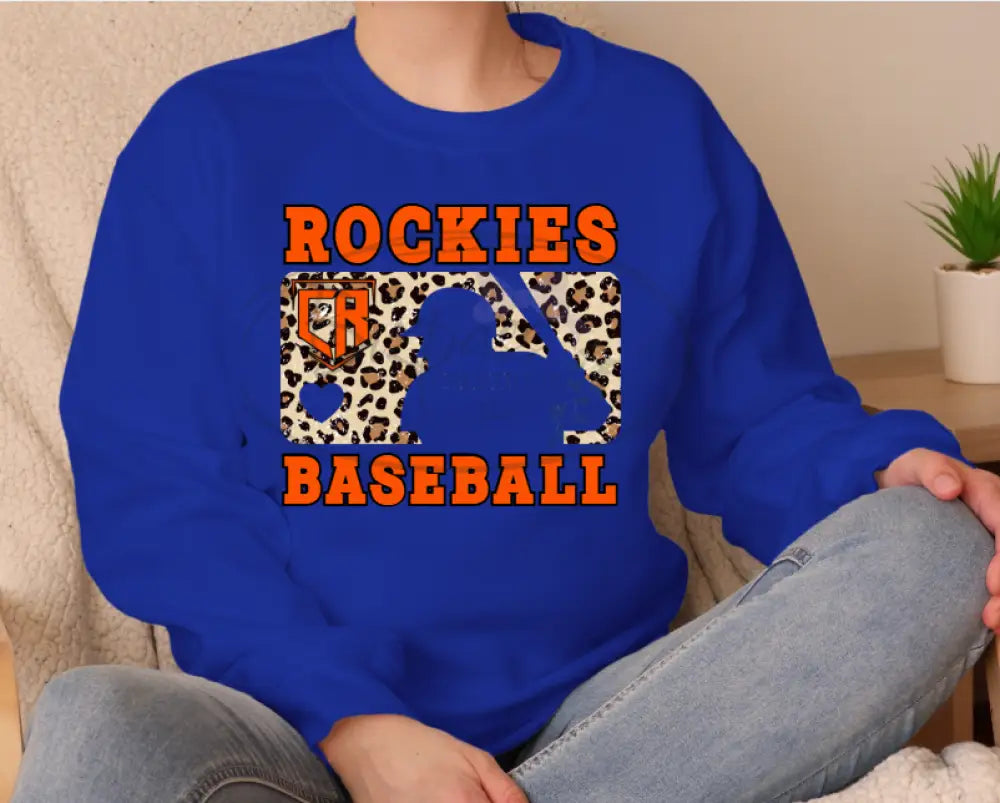 Rockies Leopard Baseball Crewneck