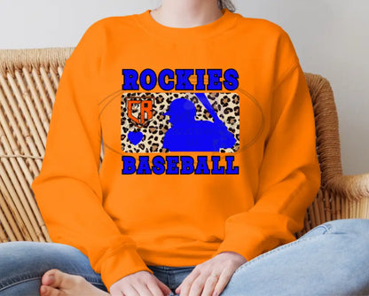 Rockies Leopard Baseball Crewneck