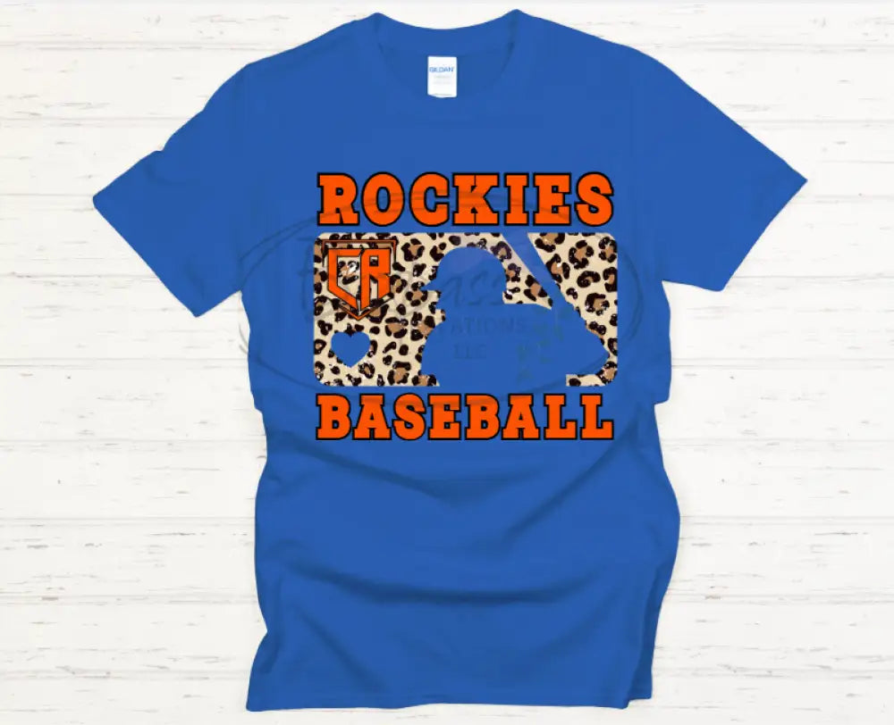 Rockies Leopard Baseball Tshirt