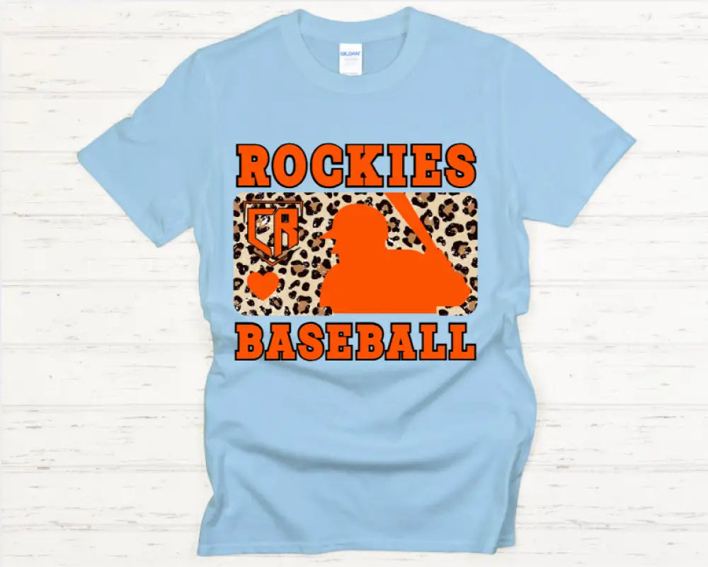 Rockies Leopard Baseball Tshirt
