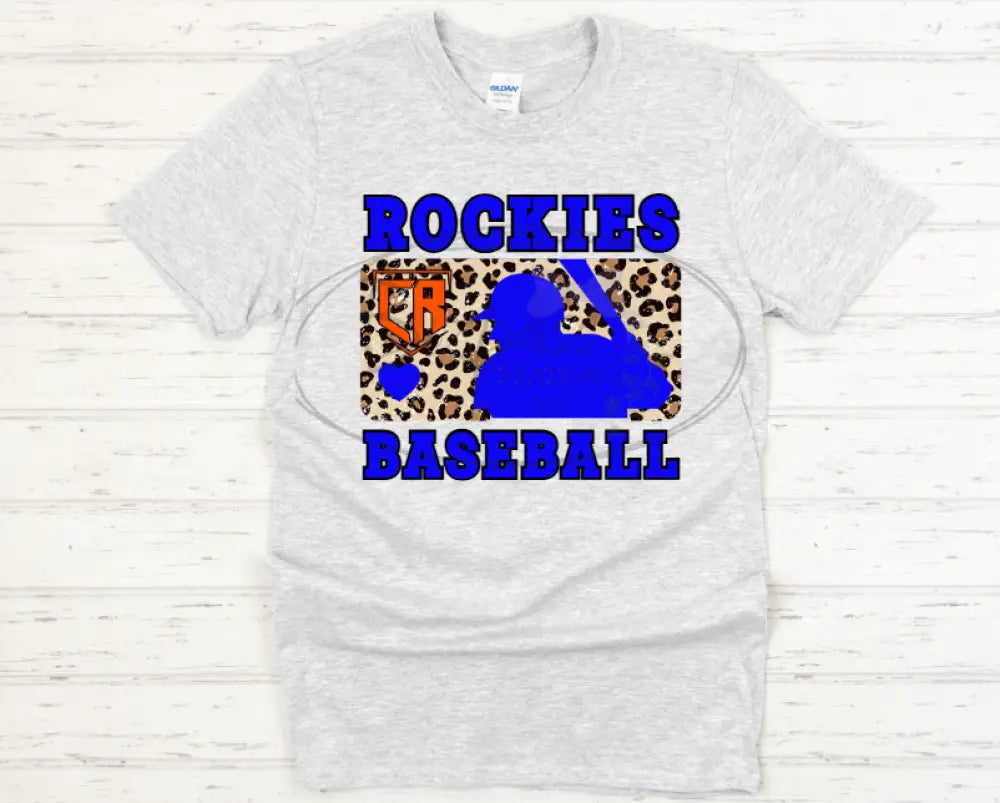 Rockies Leopard Baseball Tshirt