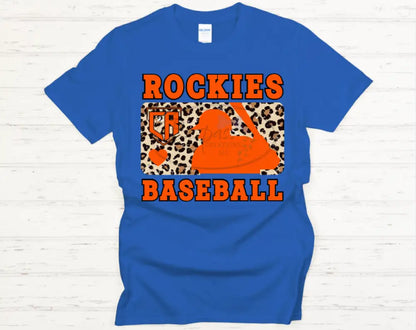 Rockies Leopard Baseball Tshirt