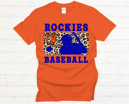 Rockies Leopard Baseball Tshirt