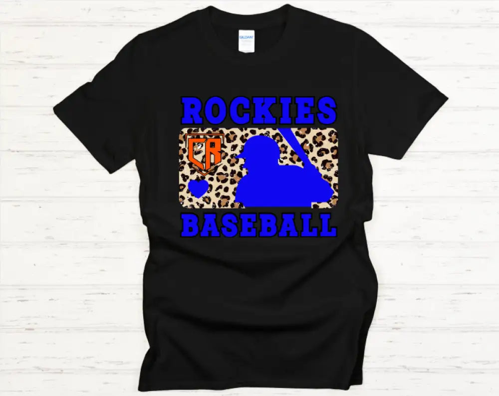 Rockies Leopard Baseball Tshirt