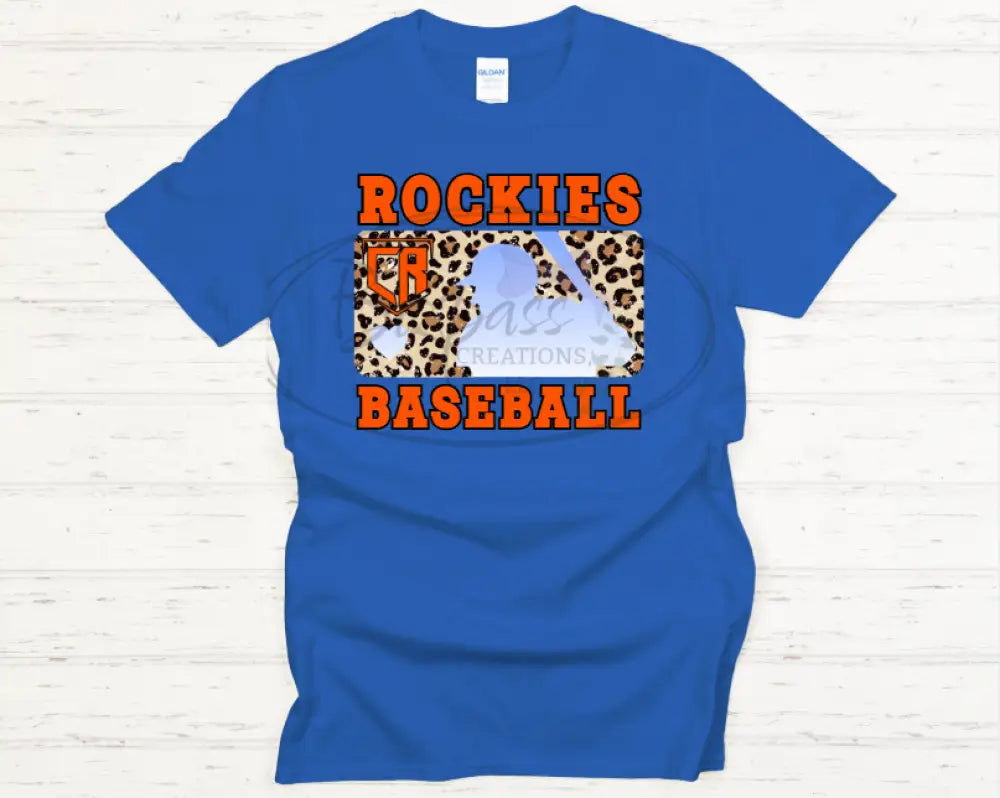 Rockies Leopard Baseball Tshirt
