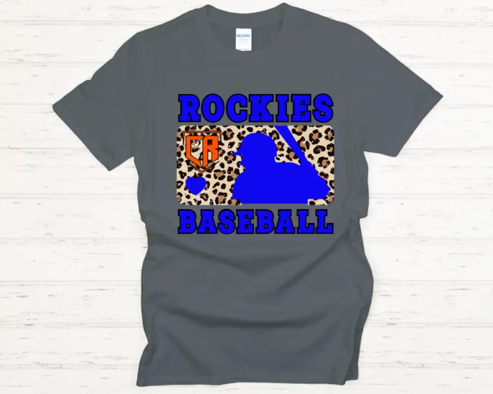 Rockies Leopard Baseball Tshirt