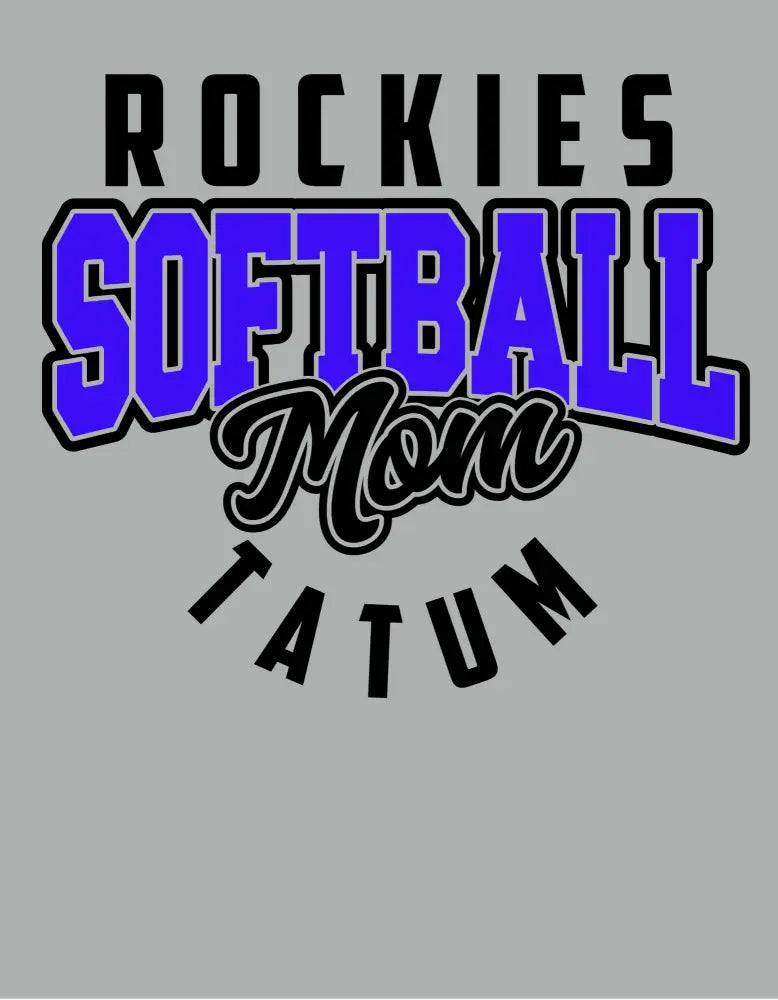 Rockies Softball Mom Personalized