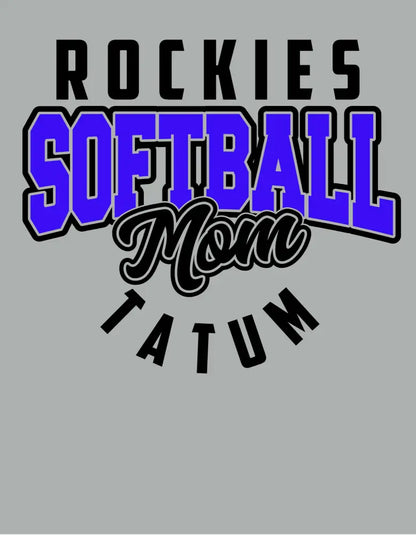 Rockies Softball Mom Personalized