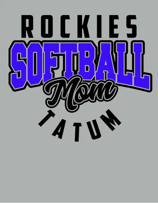 Rockies Softball Mom Personalized