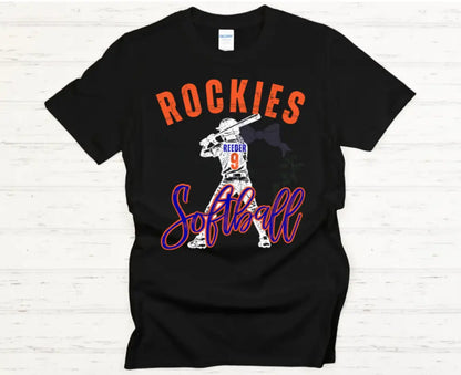 Rockies Vintage Softball Player