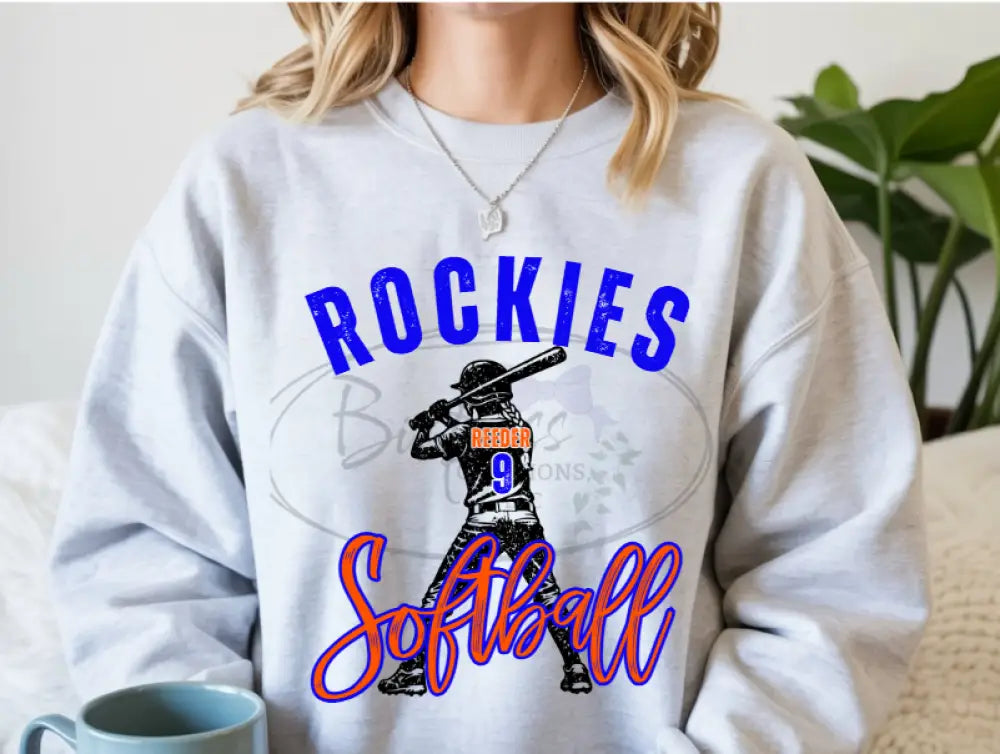 Rockies Vintage Softball Player