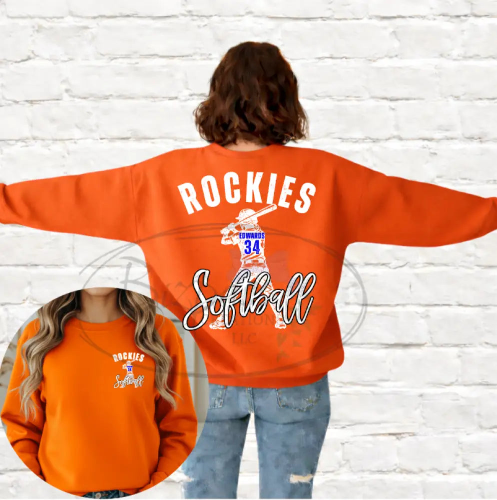 Rockies Vintage Softball Player
