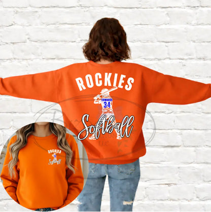 Rockies Vintage Softball Player
