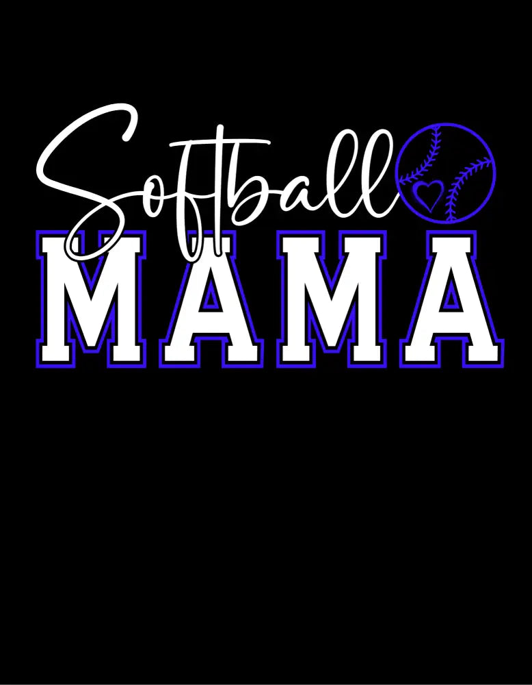 Softball Mama White