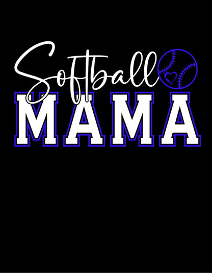 Softball Mama White