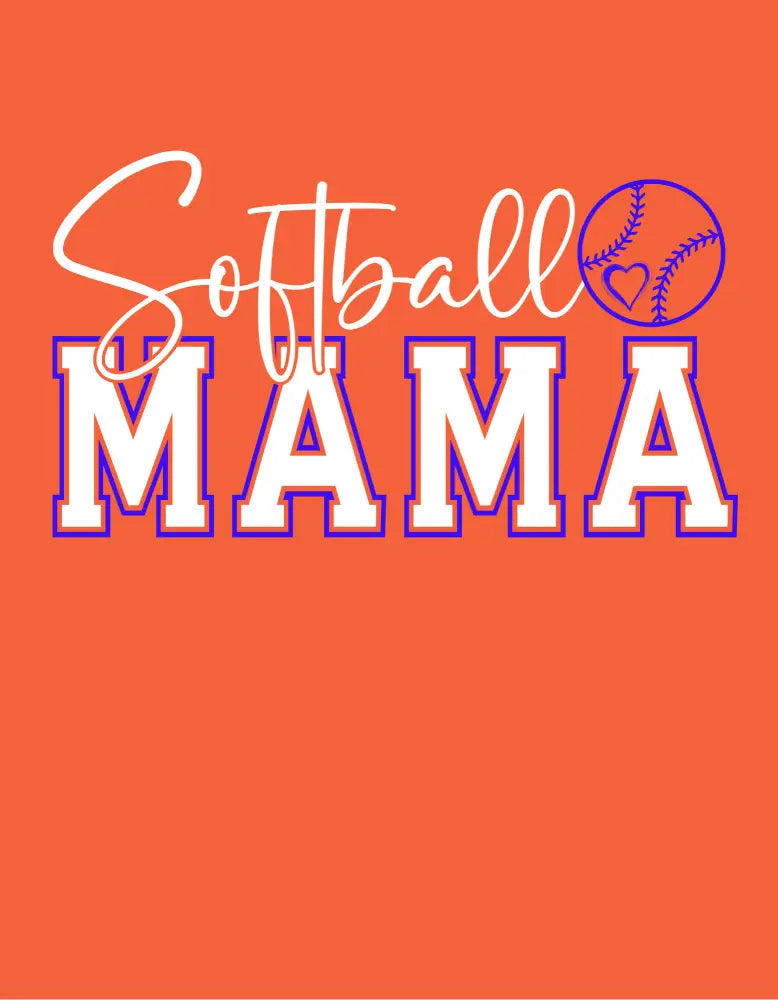 Softball Mama White