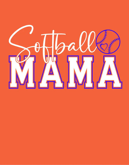 Softball Mama White