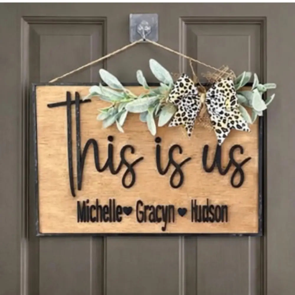 This is Us Personalized Sign