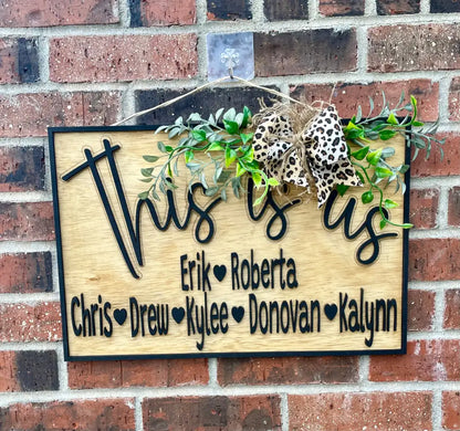 This is Us Personalized Sign