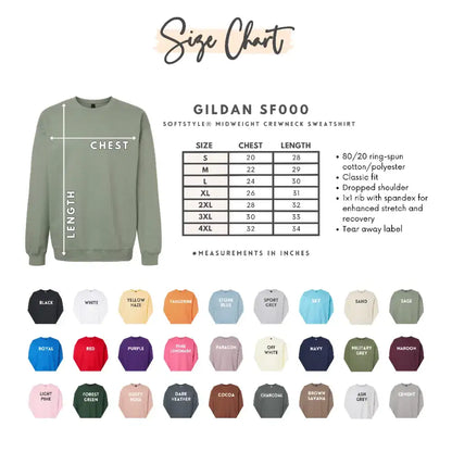 Oversized Across the Back Softball Crewneck