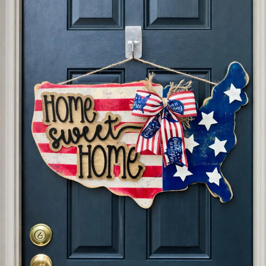 United States - Home Sweet Home door hanger