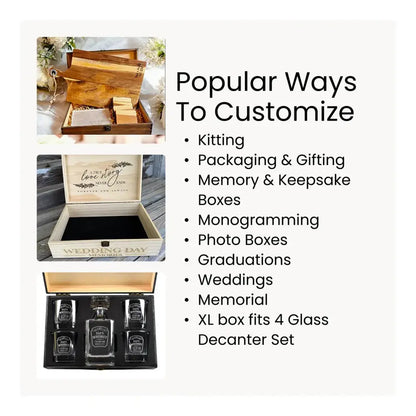 Wood Keepsake Boxes XL